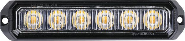 Image sur FEU DE PENETRATION 6 LED PLAT ORANGE 12/24V